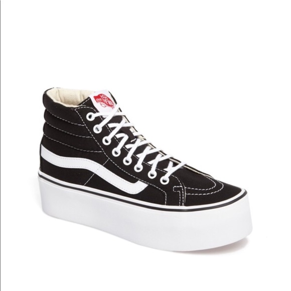 high top vans platform